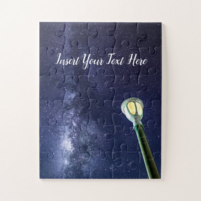 Starry Night Milky Way Galaxy Stars Sky Puzzle (Vertikal)