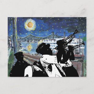 Starry Night Mississippi Queen Postkarte