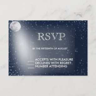 Starry Night mit Moon Glow UAWG RSVP Karte