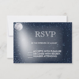 Starry Night mit Moon Glow UAWG RSVP Karte