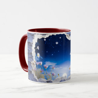 Starry Night & Moon Keramik Kaffee Tasse ☕