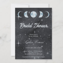 Starry Night Moon Phases Zodiac Brautparty