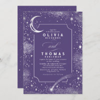 Starry Night Moon Shooting Star Celestie Wedding