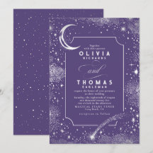 Starry Night Moon Shooting Star Celestie Wedding