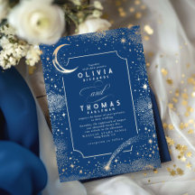 Starry Night Moon Shooting Star Celestie Wedding