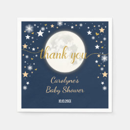 Starry Night Moon & Stars / Galaxy Twinkle Star Serviette