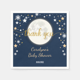 Starry Night Moon & Stars / Galaxy Twinkle Star Serviette