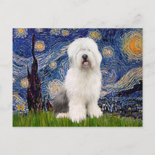 Starry Night - Old English #3 Postkarte
