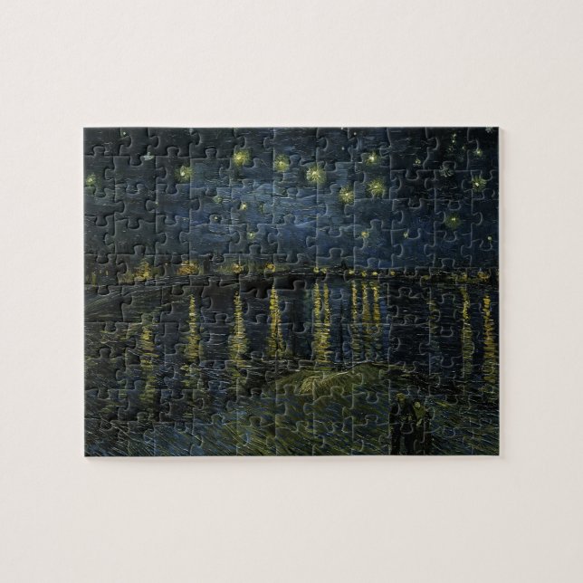 Starry Night on Rhone by Van Gogh Puzzle (Horizontal)