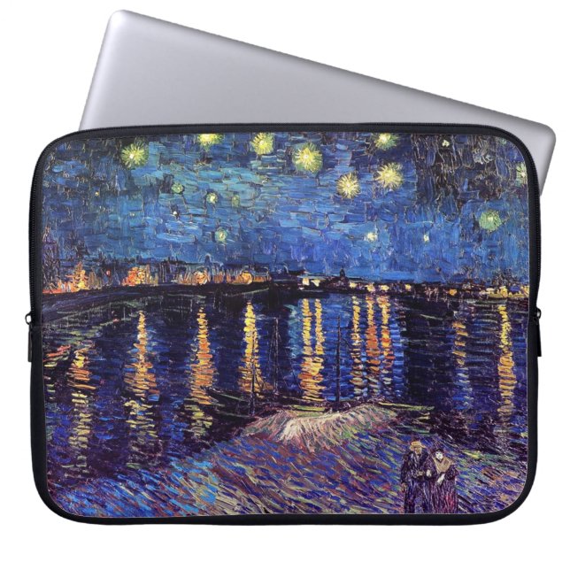 Starry night over Rhone by Van Gogh Laptopschutzhülle (Vorderseite)