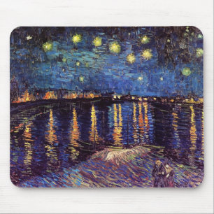 Starry night over Rhone by Van Gogh Mousepad