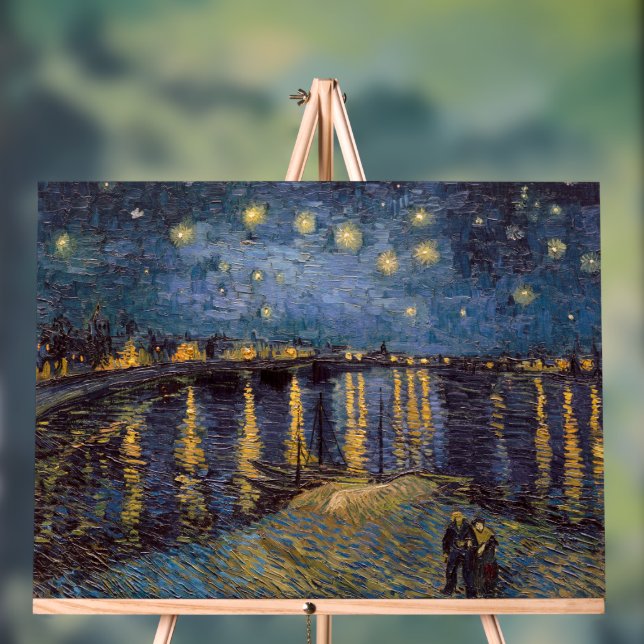 Starry Night Over Rhone River von Vincent Van Gogh Acrylschild (Neutral)
