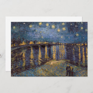 Starry Night Over Rhone River von Vincent Van Gogh Einladung