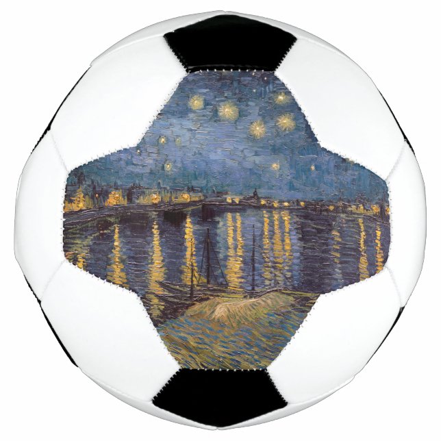 Starry Night Over Rhone River von Vincent Van Gogh Fußball (Vorderseite)