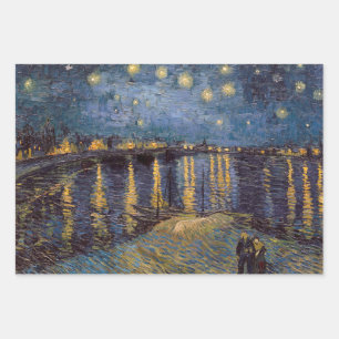 Starry Night Over Rhone River von Vincent Van Gogh Geschenkpapier Set