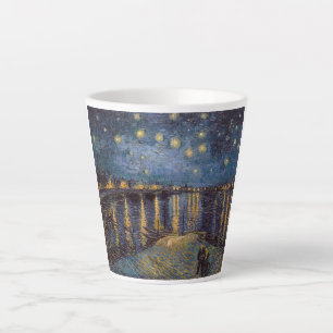 Starry Night Over Rhone River von Vincent Van Gogh Milchtasse