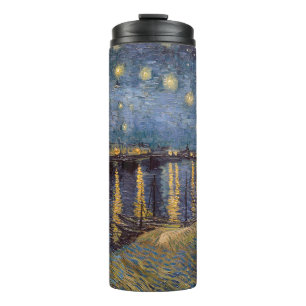 Starry Night Over Rhone River von Vincent Van Gogh Thermosbecher