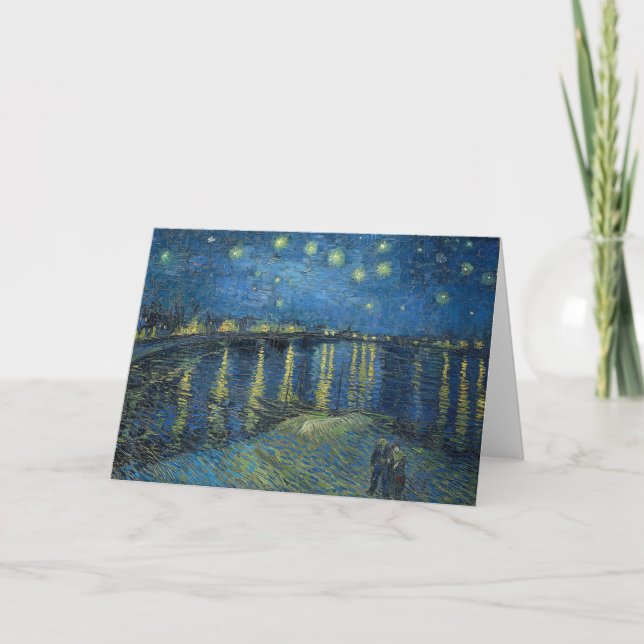 Starry Night Over Rhone, Van Gogh Dankeskarte (Vorderseite)