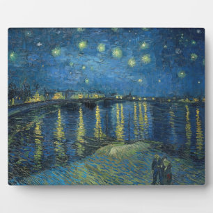 Starry Night Over the Rhone (1888) Vincent van Gog Fotoplatte