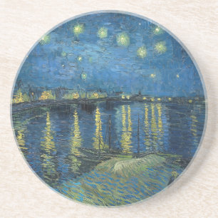 Starry Night Over the Rhone (1888) Vincent van Gog Getränkeuntersetzer