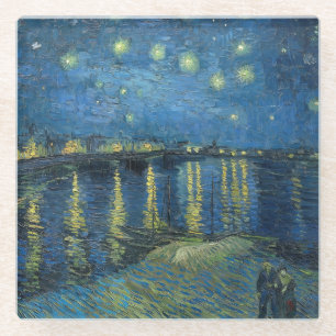 Starry Night Over the Rhone (1888) Vincent van Gog Glasuntersetzer