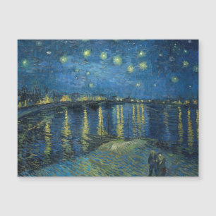 Starry Night Over the Rhone (1888) Vincent van Gog Magnetkarte