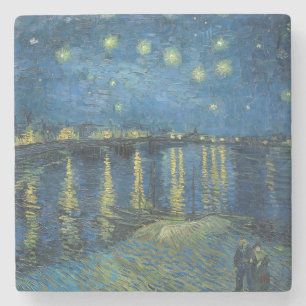 Starry Night Over the Rhone (1888) Vincent van Gog Steinuntersetzer