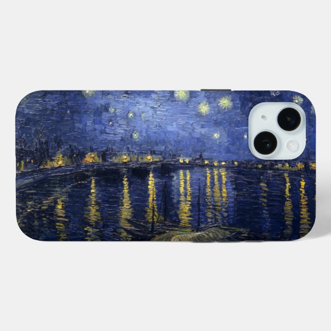 Starry Night Over the Rhone Case-Mate iPhone Hülle (Rückseite (Horizontal))