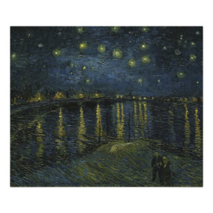 Starry Night Over the Rhône, Ölgemälde Van Gogh Fotodruck