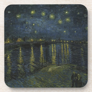 Starry Night Over the Rhône, Ölgemälde Van Gogh Getränkeuntersetzer