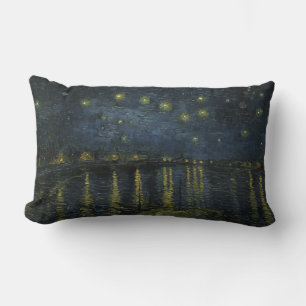 Starry Night Over the Rhône, Ölgemälde Van Gogh Lendenkissen