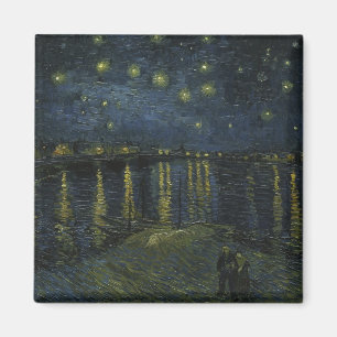 Starry Night Over the Rhône, Ölgemälde Van Gogh Magnet