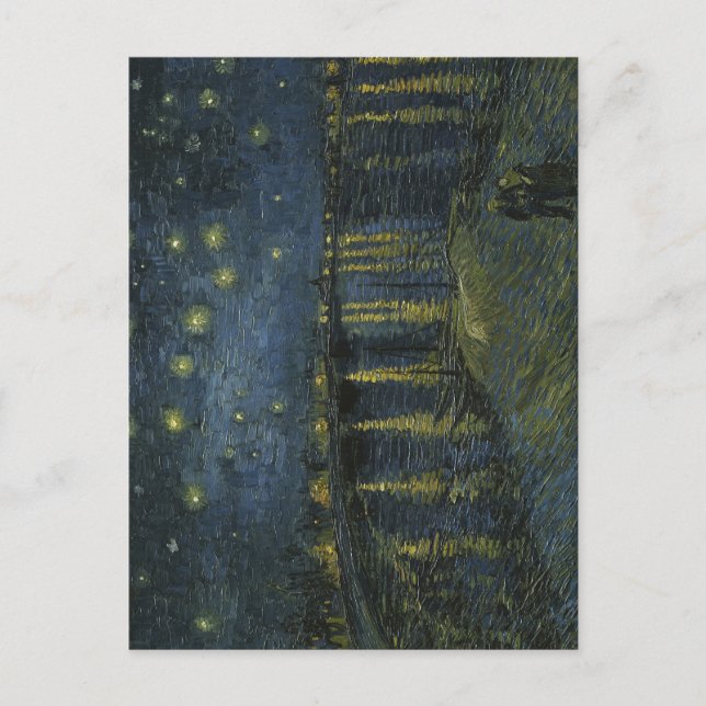 Starry Night Over the Rhône, Ölgemälde Van Gogh Postkarte (Vorderseite)