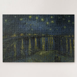 Starry Night Over the Rhône, Ölgemälde Van Gogh Puzzle