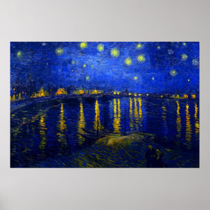Starry Night Over the Rhone Print Poster