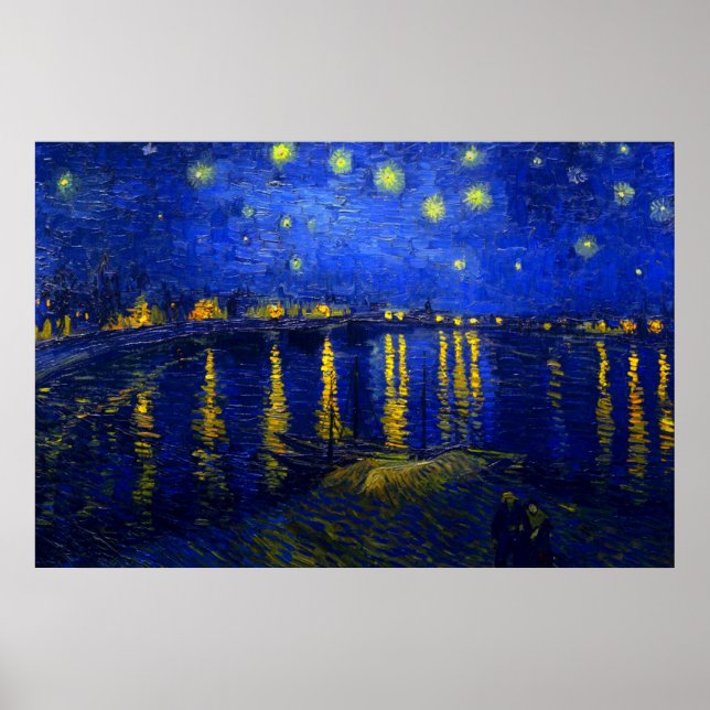 Starry Night Over the Rhone Print Poster (Vorne)