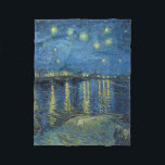 Starry Night Over the Rhone, Van Gogh, 1888 Fleecedecke<br><div class="desc">Van Gogh feiert die Meister der Kunst</div>