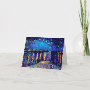Starry Night Over the Rhone Van Gogh Fine Art Karte