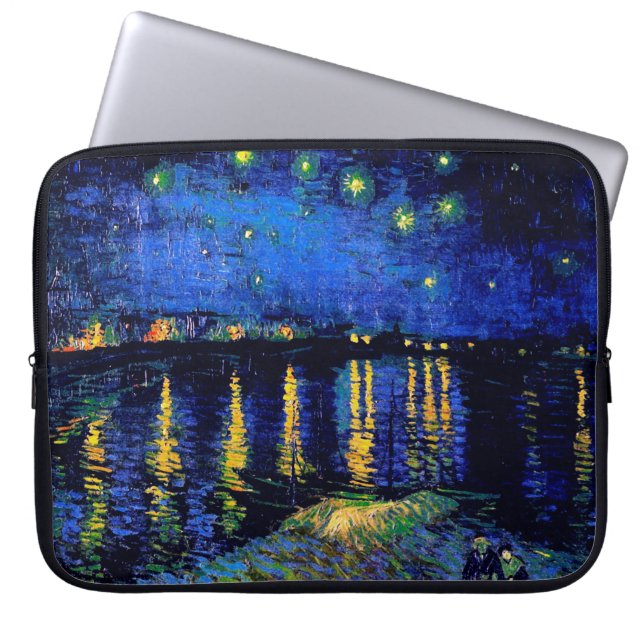 Starry Night Over the Rhone Van Gogh Fine Art Laptopschutzhülle (Vorderseite)