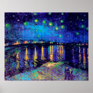 Starry Night Over the Rhone Van Gogh Fine Art Poster