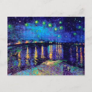 Starry Night Over the Rhone Van Gogh Fine Art Postkarte