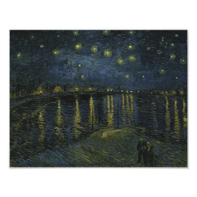 Starry Night Over the Rhone - Van Gogh Fotodruck (Vorne)