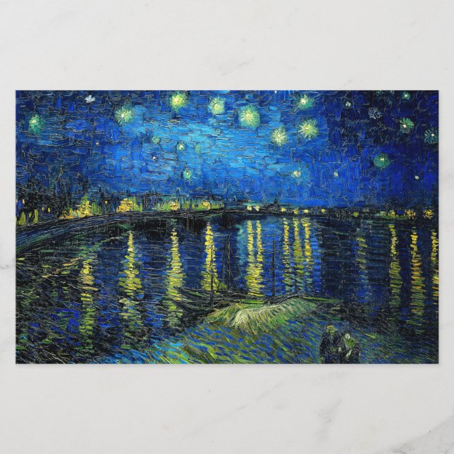 Starry Night Over the Rhone von Vincent Van Gogh (Vorderseite)