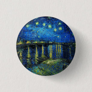 Starry Night Over the Rhone von Vincent Van Gogh Button