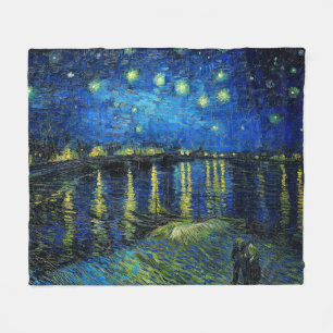 Starry Night Over the Rhone von Vincent Van Gogh Fleecedecke