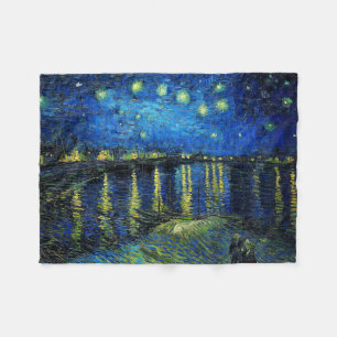 Starry Night Over the Rhone von Vincent Van Gogh Fleecedecke