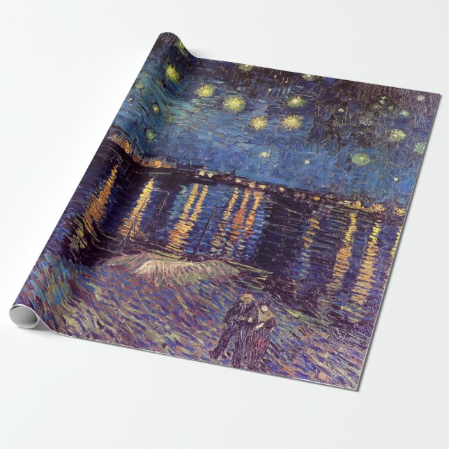 Starry Night Over the Rhone von Vincent van Gogh Geschenkpapier (Ungerollt)