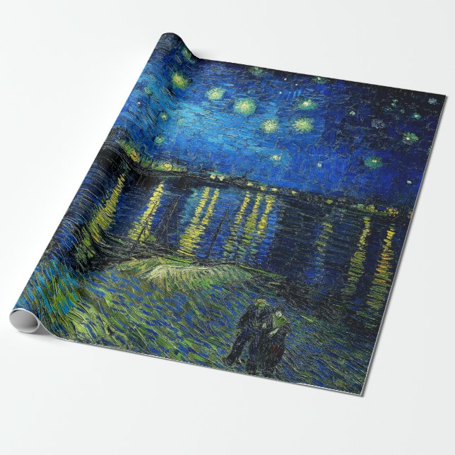 Starry Night Over the Rhone von Vincent Van Gogh Geschenkpapier (Ungerollt)