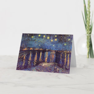 Starry Night Over the Rhone von Vincent van Gogh Karte