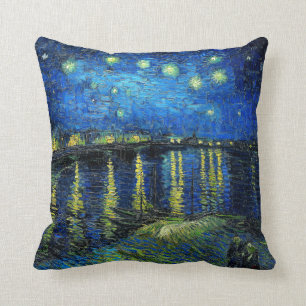 Starry Night Over the Rhone von Vincent Van Gogh Kissen